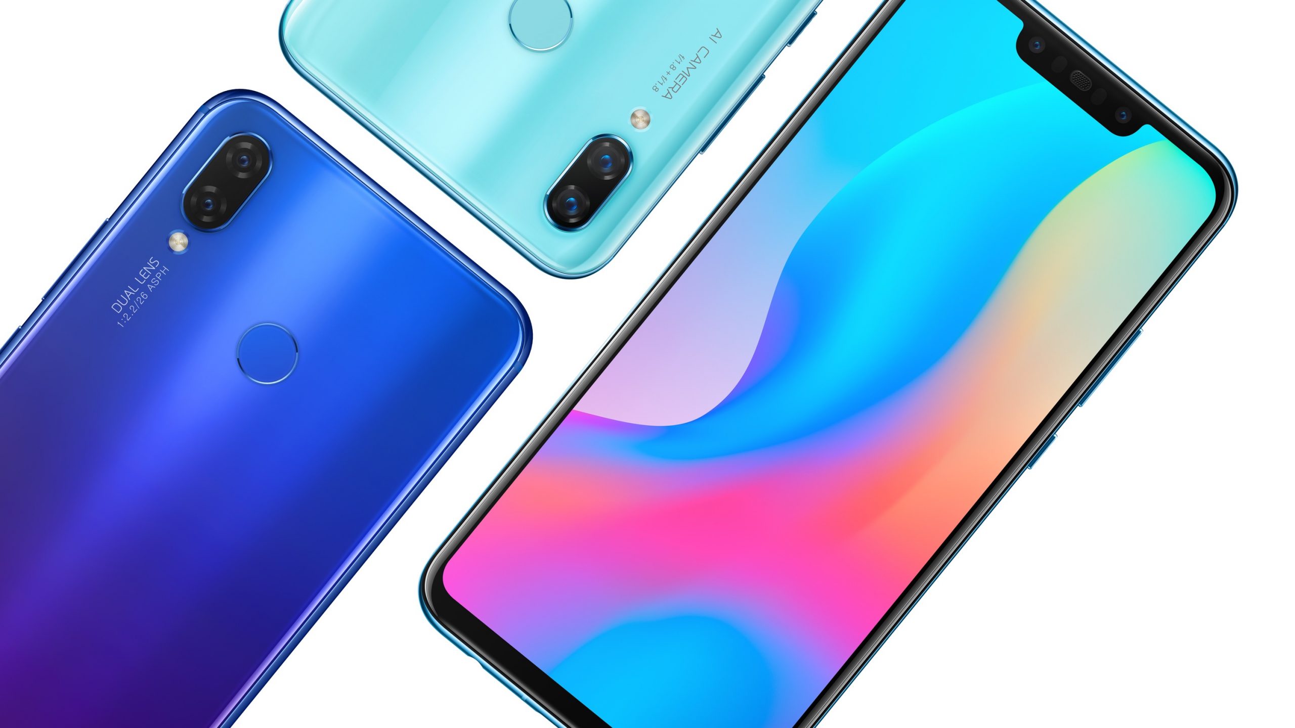 Huawei Nova 3 e Nova 3i Design e especificações oficiais