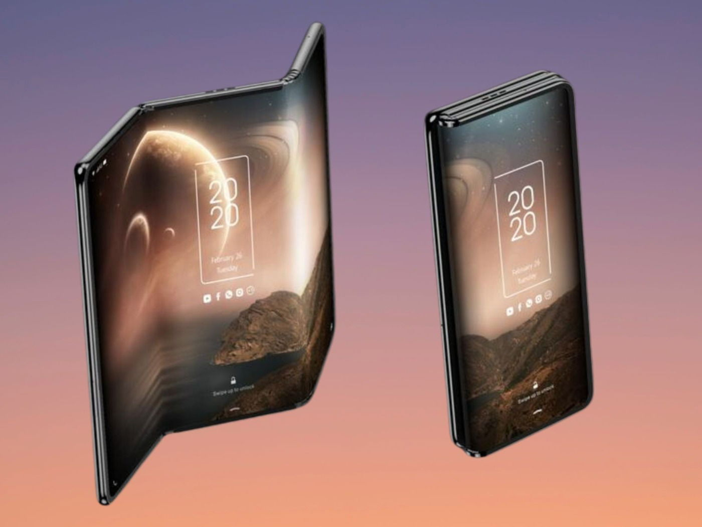 Samsung smartphone dobrável conceito